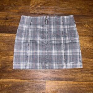 Tinseltown plaid mini skirt tagged